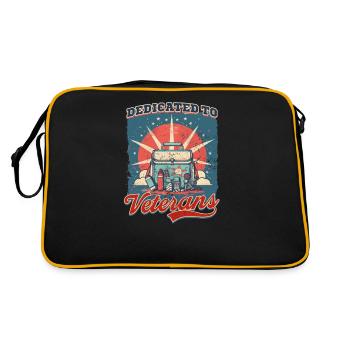 VA Nurse Dedicated To Veterans - Retro Bag - black/gold - Back