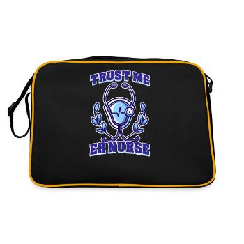 Infirmière aux urgences Croyez-moi, je suis une infirmière aux urgences - Sac Retro - noir/or - Dos