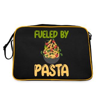 Cadeaux pour les amateurs de pâtes - Sac Retro - noir/or - Dos
