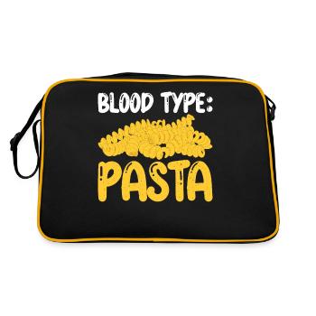 Cadeaux pour les amateurs de pâtes - Sac Retro - noir/or - Dos