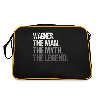 Wagner The Man The Myth Legend - Retro Bag - black/gold - Back