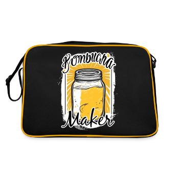 Kombucha Maker Kombucha Tea Lovers - Sac Retro - noir/or - Dos