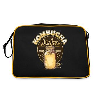 Kombucha Maker Kombucha Tea Lovers - Sac Retro - noir/or - Dos