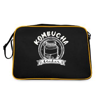 Kombucha Maker Kombucha Tea Lovers - Sac Retro - noir/or - Dos