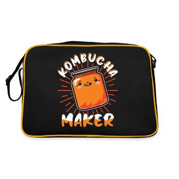 Kombucha Maker Kombucha Tea Lovers - Sac Retro - noir/or - Dos