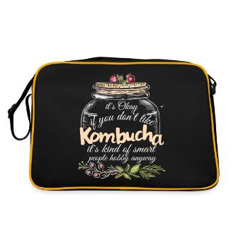 Kombucha Maker Kombucha Tea Lovers - Sac Retro - noir/or - Dos