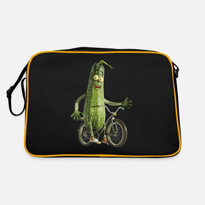 Zucchini Bicycle Retro Bag