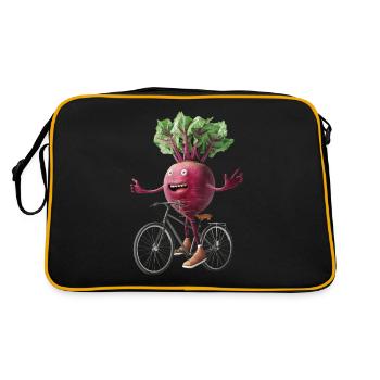 Beetroot Bicycle - Retro Bag - black/gold - Back