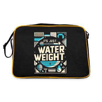 It's Just Water Weight 20 - Retro Bag - black/gold - Back