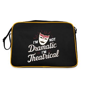 Je ne suis pas dramatique, je suis théâtral 48 - Sac Retro - noir/or - Dos