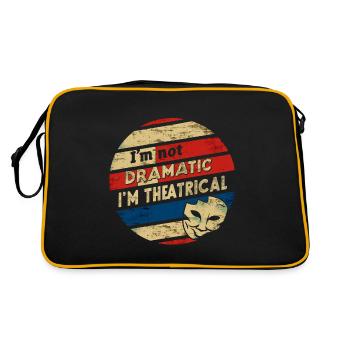 Je ne suis pas dramatique, je suis théâtral 50 - Sac Retro - noir/or - Dos