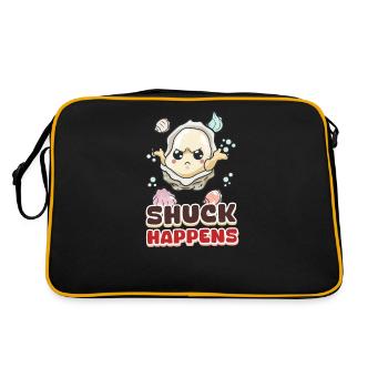 Oyster Shuck Happens - Retro Bag - black/gold - Back