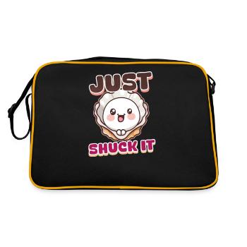 Huître juste écaillée - Sac Retro - noir/or - Dos