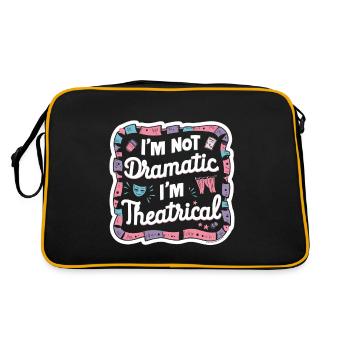 Je ne suis pas dramatique, je suis théâtral 52 - Sac Retro - noir/or - Dos