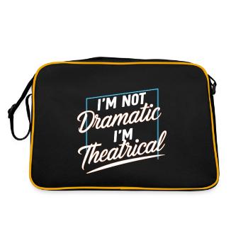 I'm Not Dramatic, I'm Theatrical 51 - Retro Tasche - Schwarz/Gold - Hinten