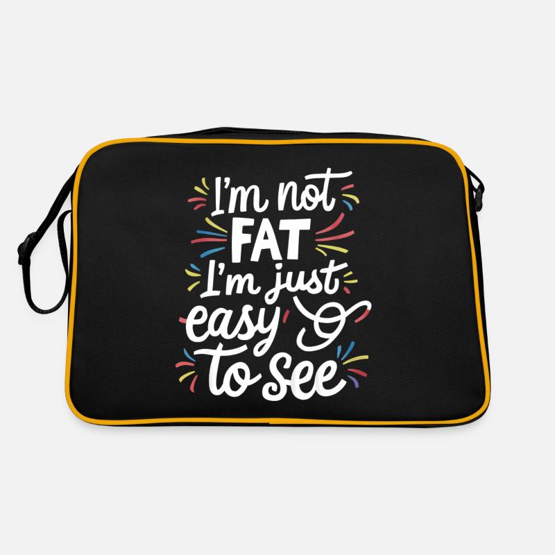 I'm Not Fat, I'm Just Easy To See 54 Retro Tasche
