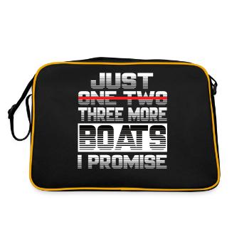 Juste un bateau de plus que je promets Boat Captain Ship - Sac Retro - noir/or - Dos