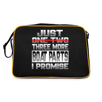 Juste une autre pièce de bateau que je promets au capitaine du bateau - Sac Retro - noir/or - Dos