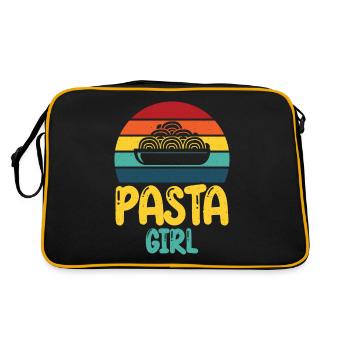 Cadeaux pour les amateurs de pâtes - Sac Retro - noir/or - Dos