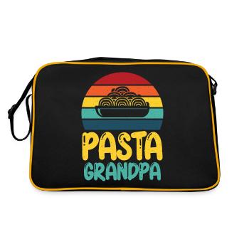 Cadeaux pour les amateurs de pâtes - Sac Retro - noir/or - Dos