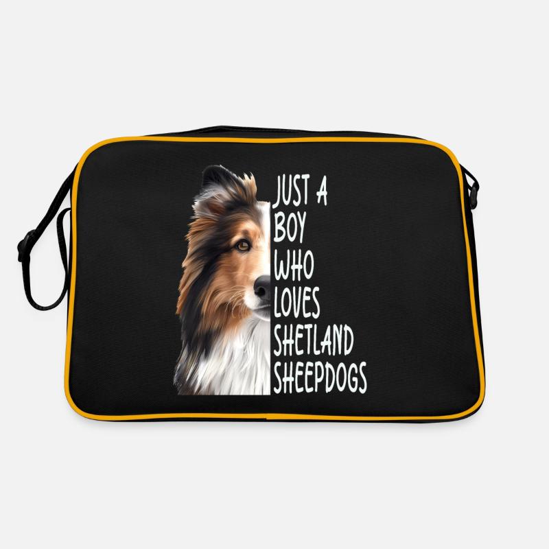 Berger Shetland - Sac Retro - noir/or