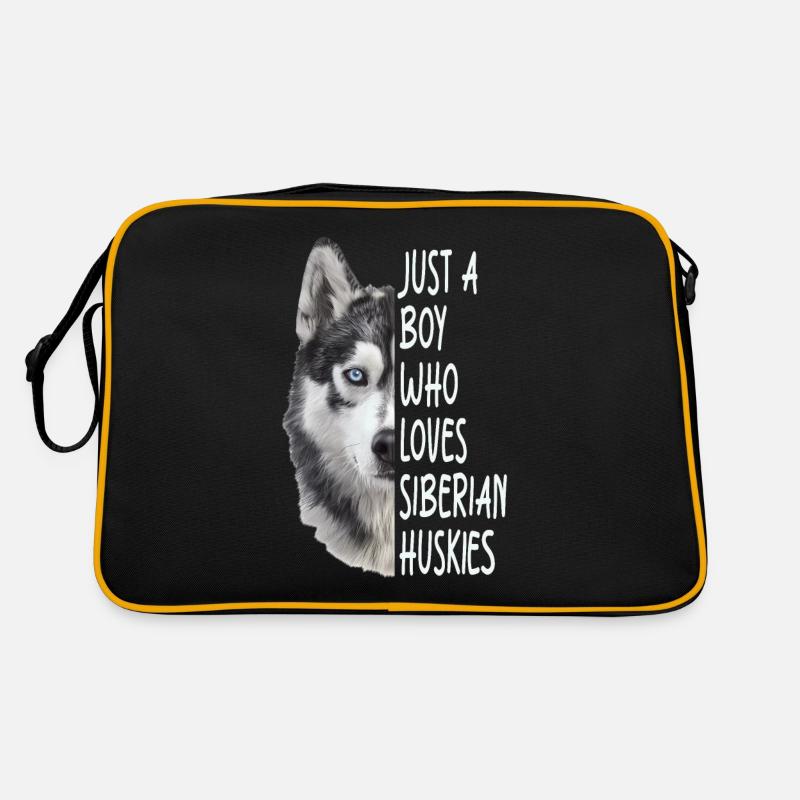Siberian Husky Retro Bag