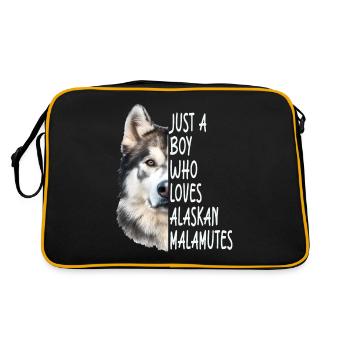 Malamute d’Alaska - Sac Retro - noir/or - Dos