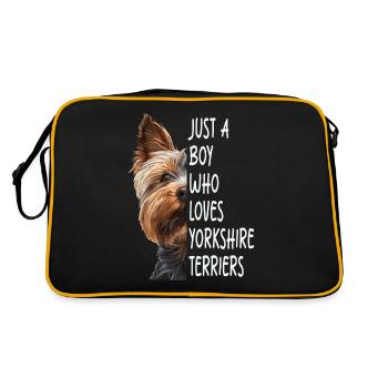 Yorkshire Terrier - Sac Retro - noir/or - Dos