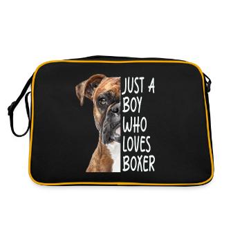 Boxer - Retro Bag - black/gold - Back