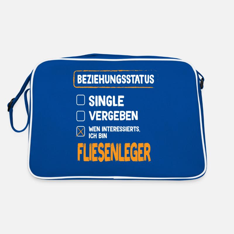Fliesenleger Beziehungsstatus Fliesenleger Beruf Retro Tasche