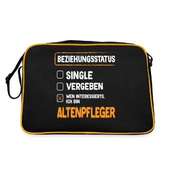 Geriatric Caregiver Relationship Status Geriatric Caregiver - Retro Bag - black/gold - Back