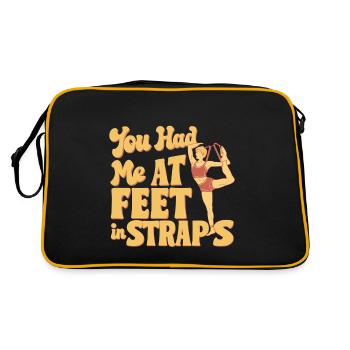 You Had Me At Feet In Straps 59 - Retro Tasche - Schwarz/Gold - Hinten