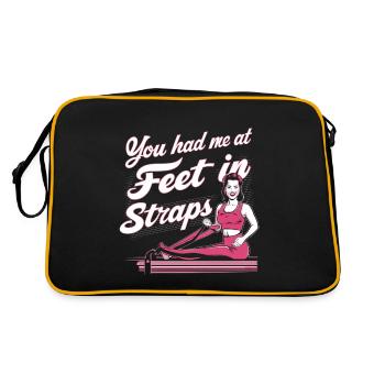 You Had Me At Feet In Straps 60 - Retro Bag - black/gold - Back