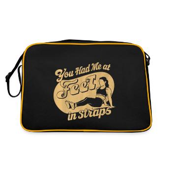 You Had Me At Feet In Straps 61 - Retro Bag - black/gold - Back