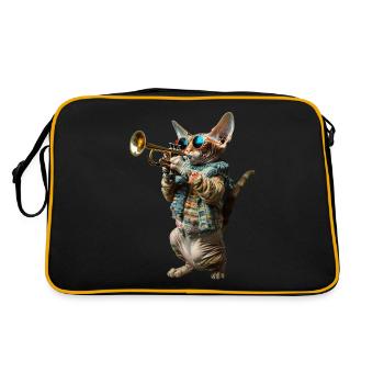 Devon Rex Trumpet - Retro Bag - black/gold - Back