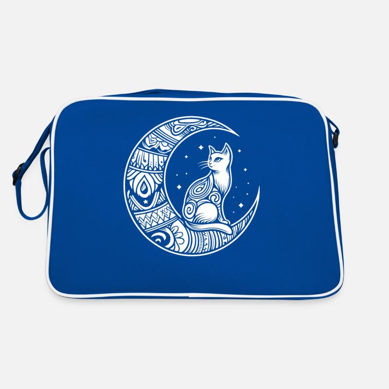 Phases de lune tribales de chat Sac Retro