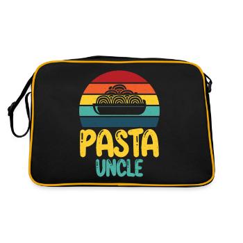Cadeaux pour les amateurs de pâtes - Sac Retro - noir/or - Dos