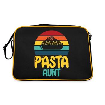 Cadeaux pour les amateurs de pâtes - Sac Retro - noir/or - Dos
