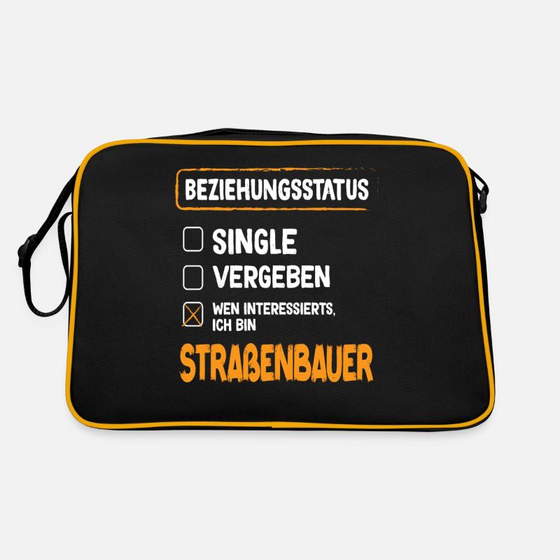 Bâtisseur de routes Statut Profession de la construction routière Sac Retro
