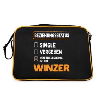 Vigneron Relation Statut Vigneron Profession viticole - Sac Retro - noir/or - Dos