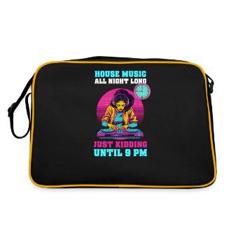 EDM Rave Mom House Music jusqu’à 21 h - Sac Retro - noir/or - Dos