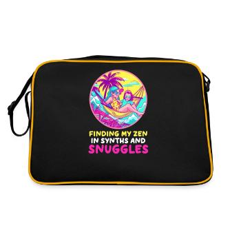 EDM Rave Mom : Trouver mon zen dans les synthés et les câlins - Sac Retro - noir/or - Dos