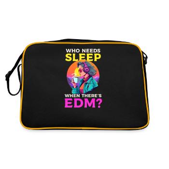 Maman rave EDM qui a besoin de dormir quand il y a de l’EDM ? - Sac Retro - noir/or - Dos