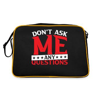 Ne me posez pas de questions 27 - Sac Retro - noir/or - Dos