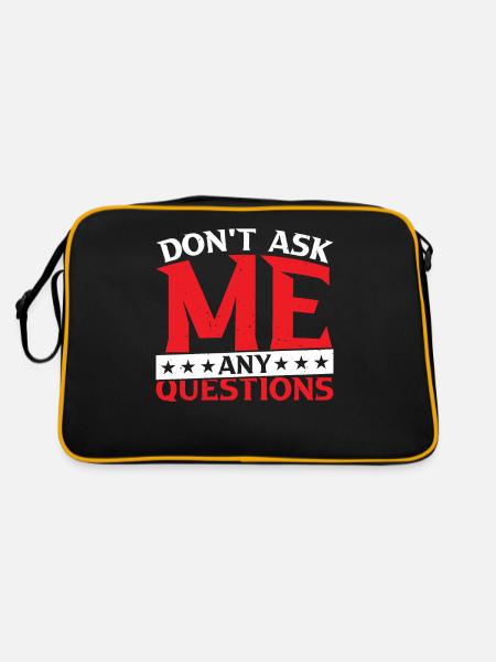 Don't Ask Me Any Questions 27 - Retro Bag - black/gold - Back