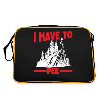 I Have To Pee 36 - Retro Bag - black/gold - Back