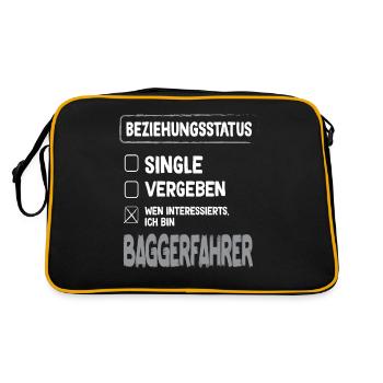 Excavator Driver Relationship Status Excavator Driver Excavator - Retro Bag - black/gold - Back