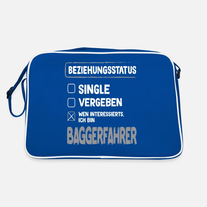 Baggerfahrer Beziehungsstatus Baggerfahrer Bagger Retro Tasche