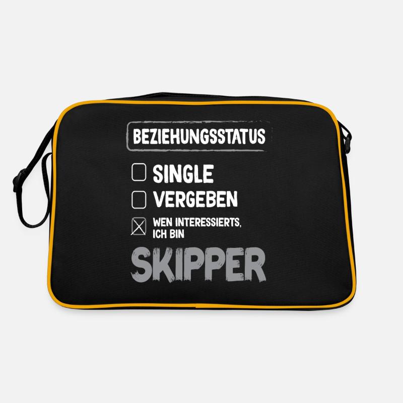 Skipper Relationship Status Skipper Sailing Sailor Retro Bag