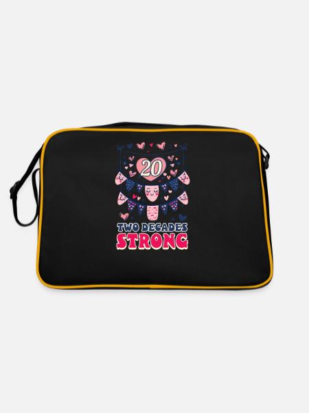 20 ans d’anniversaire, deux décennies fortes - Sac Retro - noir/or - Dos